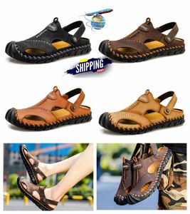 New men's women's wooden sandals mule outdoor strap slippers pleated home shoes women's famous beach shoes