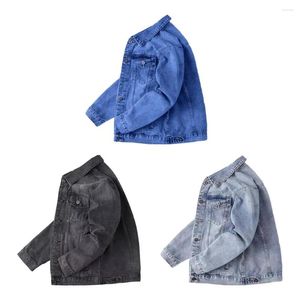 Men's Jackets Denim Jacket Retro Hop Style With Multi Pockets Single-breasted Design For Plus Size Men Streetwear Coat Long