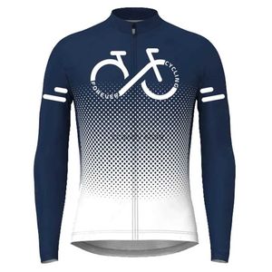 Men's T-Shirts Forever Cycling Bike Team Cycling Jersey 2023 Spring Long Seves Cycling Shirt Autumn Breathab Outdoor Road Bike Sport JerseyH24126