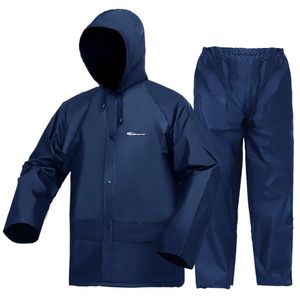 HANMENGXUAN костюмы для ультра-легких водонепроницаемых защитных пальто дождевик спецодежда подходит для мужчин женщин