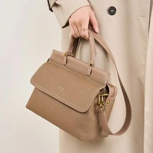 Torby wieczorowe Cowhide Ladies 2024 Skórzana torba damska Crossbody Messenger Commuter Duża pojemność Teksja ramion