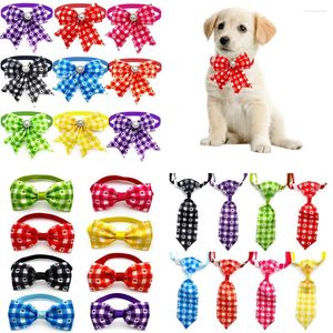 Köpek giyim 50/100pcs el yapımı evcil hayvan bağları Bowties için aksesuarlar.