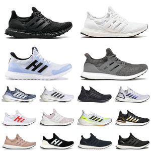 2024 ULTRABOOST 20 UB 4.0 5.0 MENS女性ウルトラランニングシューズクラシックトリプル黒い白いグレーDNAクルーネイビーソーラーイエローDHGATEウルトラボーストトレーナースニーカー36-45