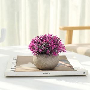 Dekorativa blommor prydnad bonsai träd miljövänliga livsliknande hudvänliga sovrum abs konstgjorda växter falska JH3423