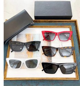 Óculos de sol de olho de gato 276 Mica óculos de sol de designer para mulheres preto vermelho leopardo impressão gafas de sol moda ao ar livre condução lente de nylon óculos de luxo na moda PJ020 Q2