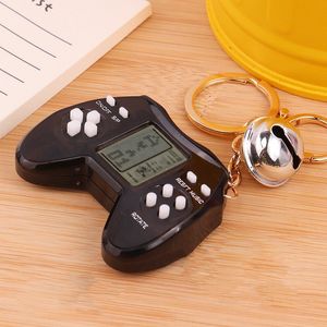 Mini Handheld Portable Gamepad Game Players Retro Game Controller Box Keychain Built In Games Controller Mini Video Game Console Key Hanging Toy