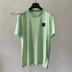 CP Şirketler Erkek Tshirts Tasarımcı Erkekler Tops Street Çiftinin Kore Versiyonu CP Şirketler Düz Renk Sıradan Yuvarlak Boyun Pamuk Kısa Kol Tişört 2947