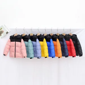 2024 Kids Down Coat Winter Boy Girl Baby Outerwear Jackets Teen Clothing Hooded Thick Warm Outwear Coats Children Wear Jacket Fashion Classic Packas 5 Colors 100-170