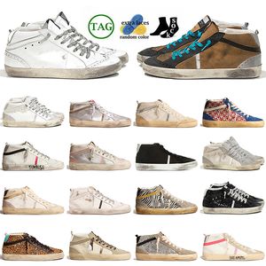 Low OG Mid Star Italy Brand Designer Casual Shoes Womens Mens Gold Studs Pink Zebra Handmade Italy Brand Leather Glitter Silver Vintage Suede Sneakers Trainers