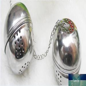 Creative Stainless Steel Egg Shape Tea Ball Infuser Strainer Teakettles Kitchen 4cm279v