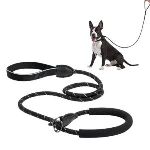 Leashes Dog Slip Rope Leash Reflective Training Leash Lead No Pull Mountain Climbing Rope Pet Leash Walking Running for Medium Large Dog