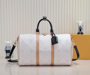 2024 Yeni Sıcak Tasarımcı Duffle Bag Erkek Kadın Çanta Moda Crossbody Seyahat Çantası Büyük Alışveriş Çantası Tote Çanta İş Hareketinde Seyahat 10A En Kalite M46863 41418 41416