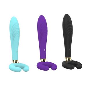 C-formad tre huvudvibrationsmassage pinnpar delade ring vuxna sexuella produkter kvinnliga onani enhet sex leksak vibratorer för kvinnor 231129