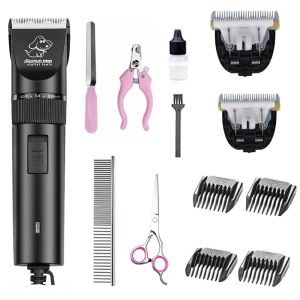Clippers Professional High Power 20W Electric Pet Hair Clipper Cat Dog Hair Trimmer Grooming Machine Dog Hair Shaver 110240V för djur