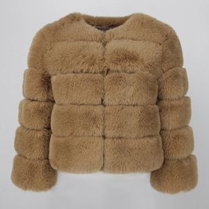 Lüks marka kış ceket kadınlar sahte kürk ceket zarif kalın sıcak dış giyim sokak kıyafeti sahte tilki tavşan kürk moda 240125