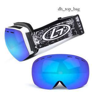 Skibrille Outdoor-Sport Doppelschichten Winddichte Maske Brille Ing Schnee Snowboard Moto Radfahren Sonnenbrille Skibrille 5671