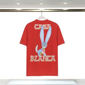 Erkekler Tişörtler Tasarımcı Kazablanc Tişört Moda Erkekler Günlük T-Shirts Man Giyim Sokak T-Shirts Tenis Kulübü Casa Blanca Şortlu Kılıf Giysileri Lüks Gömlek S-2XL 44