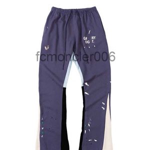 Mens Designer Pants Galleries Depts Sweatpants Letter Print Womens Couple Loose Versatile Casual Straight Vintage Trousers for Man QA28