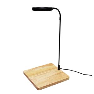 Lightings 10W Sukkulenten-Topfpflanzen-Aquarium mit Holzbrett, Miniatur-Landschaftsaquarium, LED-Licht, USB-betrieben, verstellbar, wasserdicht