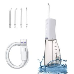 Water Flosser Cordless For Teeth,Portable Dental Oral Irrigator With 4 Nozzles,Handheld IPX7 Waterproof Irrigator For Home,Work,and Travel