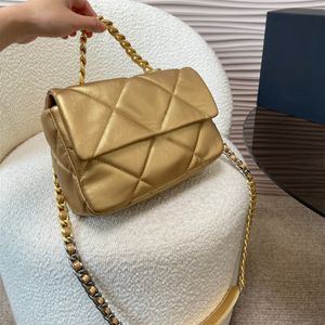 shining gold silver color shoulder bag party chains crossbody messenger bags designer woman handbag fashion ladies plaid designer bag quality luxury design purses