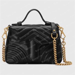 Marmont Mini Top Handle Bag Cross Body Bags Counter Counter Bags Womens Disco Soho Crossbody Bag Bags Leather Weather