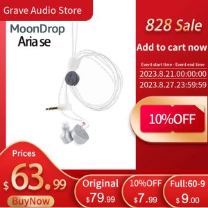 ハーネスMoondrop Aria Snow Edition Earphones高性能ダイナミックIEMSイヤホンAria se with Detachable Cable