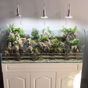 Beleuchtung 220V 20W/40W Aquarium LED Licht Aquatische Wasser Gras Pflanze Wachstum Lampe Schildkröte Reptil Beleuchtung Clipon für Aquarium