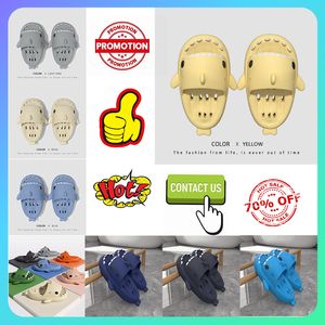 Casual Platform Slides designer shark slippers Shoes Summer Outdoor Cool Slipper Fashion Wide Designers Slides Lady Household Slide Flat Flip Flops Sandals