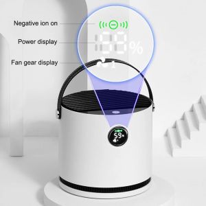 Purifiers Negative Ion Air Purifier for Home Remove Pm2.5 Odor Dust Pollen Formaldehyde Desktop Air Cleaner with Washable Filters