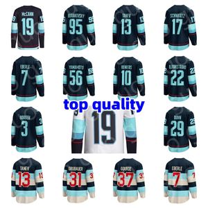 Хоккейные майки Сиэтл #31 GRUBAUER #13 BRANDON TANEV #7 EBERLE #29 VINCE DUNN #10 MATTY BENIERS #37 YANNI GOURDE Джерси игрока Вышивка дома и на выезде