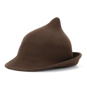 Imprezy czapki szerokie giełd Brim Wysokiej jakości 100% wełna nowoczesna Halloween Witch Hat Festival zima urocza czapka upuszczenie dostawy home gard dhe5o