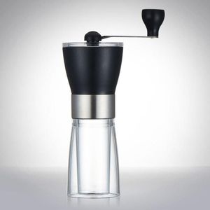 Macchina per chicchi di caffè manuale portatile Manovella regolabile Frantoio domestico Smerigliatrici Strumenti di macinazione Pepe Noci Pillole Spice284S