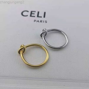 Designer Celins Jewelry Saijia's New Knotting Ring Femininity Advanced Atmosphere Simple Cool Style Personalized Knotting Ring Finger Ring