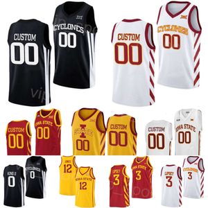 Iowa State Cyclones Basketball College 0 Tre King Jerseys University 12 Robert Jones 5 Curtis Jones 22 Milan Momcilovic Keshon Gilbert Tamin Lipsey Mans Youth Woman