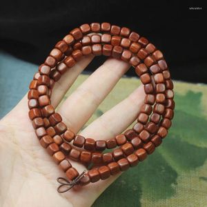 Strand Red Sandalwood Square Beads 6mm Craft Jewelry Bracelet Wholesale