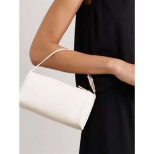 Designer The Row Penholder Bag Small Design Cowhide Pillow Bag Litchi Pattern Small Square Bag Simple Handbag Underarm Bag