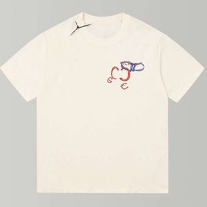 модная мужская футболка дизайнерские футболки мужские женские граффити с буквенным принтом графическая футболка повседневная свободная верхняя улица с коротким рукавом из хлопка сплошной цвет плюс размер футболки