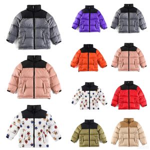 22ss crianças inverno para baixo casaco norte puffer jaquetas mulheres moda rosto jaqueta casais ao ar livre quente pena outfit outwear casacos multicoloridos tamanho 100-170