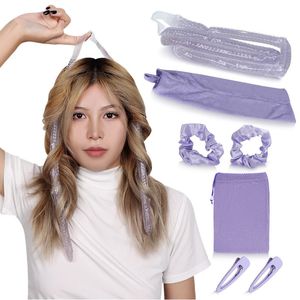 Low Heat Hair Curler Gel Beads Curling Rod Sleep Soft Hair Rollers Heatless Lazy Curls Hair Styling Tools For All the Hair Types 240119