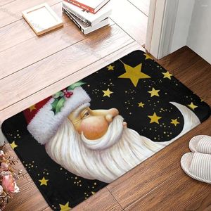 Carpets Merry Christmas Non-slip Doormat Santa Star Bath Bedroom Mat Welcome Carpet Home Pattern Decor