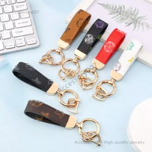 desigenr jewelry Creativity Presbyopia Print Car Keychain Bag Pendant Charm Jewelry Keyring Holder for Men Gift Fashion PU Leather Flower Design Metal Key Chain