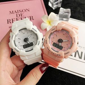 mens designer watch Brand LED womens gold watch Sports Digital Quartz 51mm Unisex Oak White Pink Full Functional Watchs Ultra Thin Dial