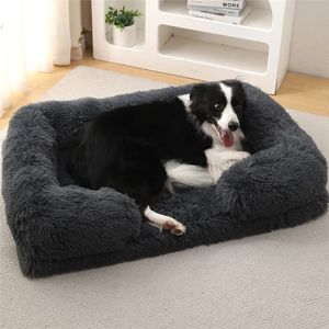 Luksusowe zimowe ciepłe duże sofa sofa pies klęcz kota maty kota domowa poduszka do spania rozkładana sofa mata dla dużego i małego psa 240124