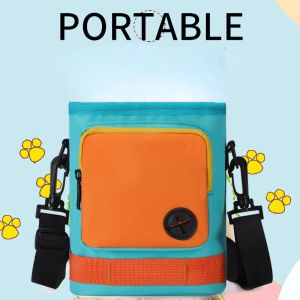 Marsupio portatile da esterno per cani, marsupio da addestramento per cani, per addestramento, alimentazione, marsupio per animali domestici di grande capacità, forniture per cani