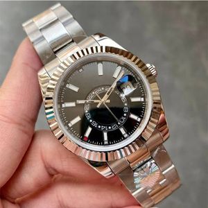 Mens Sport Automatic Watch Designer Stainless Steel Watch 904L Sapphire Glass 41MM Full Function World Time