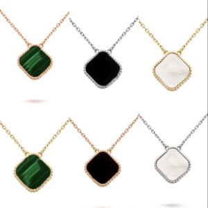 Luxurious man necklace classic chain designer necklace for woman valentine s day gifts gemstone gold plated thin ins four leaf clover bracelet romantic ZB002 C23