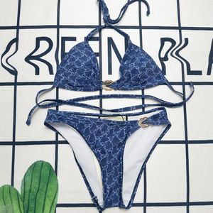 Damenmode-Bikini, 24SS-Designer-Badeanzug, stilvoller Badeanzug mit Volldruck, Damen-Sommer-Strandurlaub-Bikini, eleganter Damen-Bikini, Badebekleidung, Badeanzüge