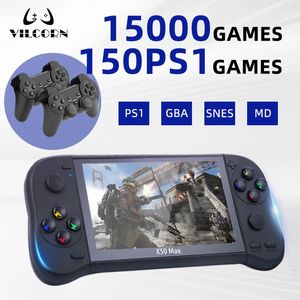 5.1 Inch Portable Game Console 128GB 15000 Retro Games for PS1 GBA SNES Handheld Video Game Players Children's Gift 240124