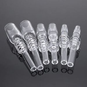Quartz Tip 10mm 14mm 18mm Smoking Accessories For Nectar Collector Kit Dab Straw Tube Drip Tips Glass Water Bongs Partner ZZ
